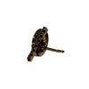 HERMES 愛馬仕 FINESSE STUD EARRINGS 18K 黑色尖晶石 耳環 PG