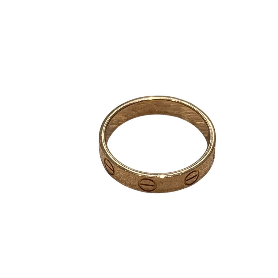 CARTIER 卡地亞 B4085250 MINI LOVE RING 戒指 SIZE:50 18K 戒指 PG