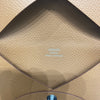 HERMES 愛馬仕 CALVI 零錢包 EPSOM  金棕色
