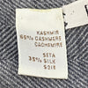 HERMES 愛馬仕 圍巾 絲 CASHMERE 灰色 素面