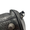 BALENCIAGA 巴黎世家 BLACK Le CAGOLE 圓筒包 皮革 鐵灰色 鎳色釦