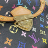 LOUIS VUITTON 路易威登 BEVERLY MM 黑三彩老花 PVC帆布 黑色 金釦