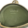 LOEWE 羅威 AMAZONA 19 方形包 刺繡帆布 綠色 金釦