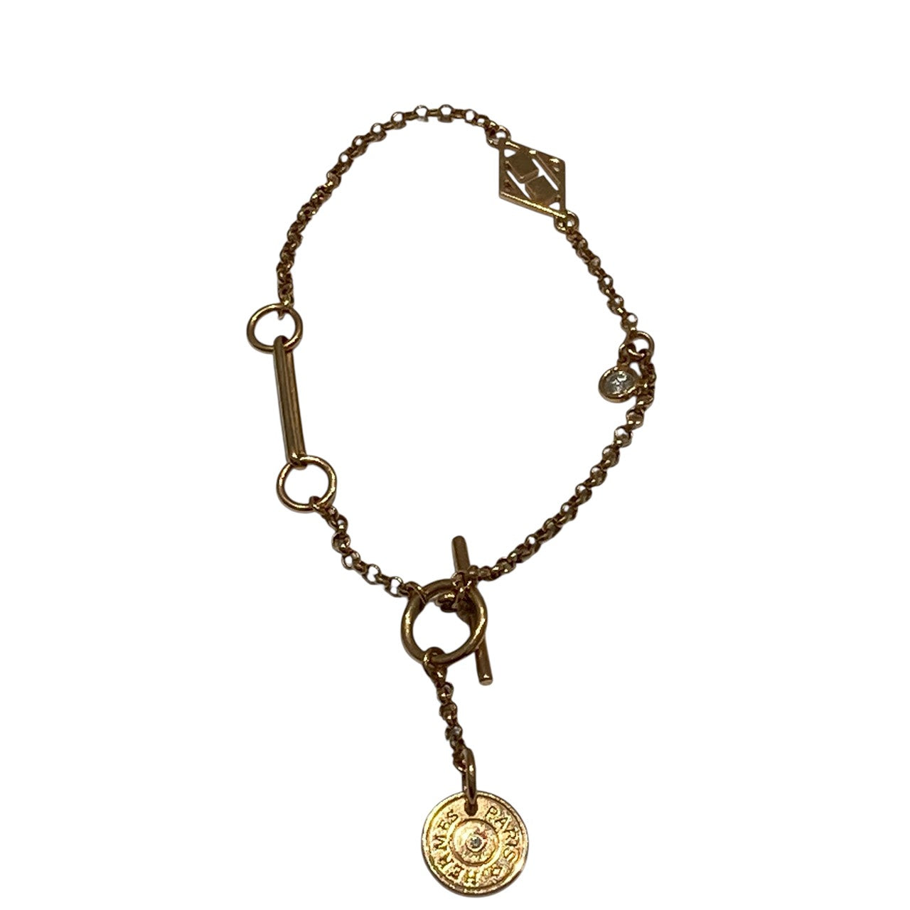 HERMÈS 愛馬仕 GAMBADE BRACELET 手鍊 K18 玫瑰金 H LOGO