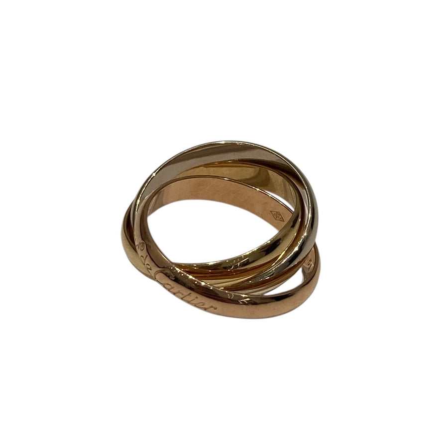 CARTIER 卡地亞 B4234251 TRINITY RING 三環戒 SIZE:51 18K 戒指 YG PG WG