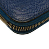 HERMES 愛馬仕 SILK IN COMPACT 絲巾短夾 藍色 多色 圖騰  Z刻印