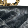 CHANEL 香奈兒 AS1160 19 BAG 26CM 菱格紋 黑色 皮穿鍊 金色金屬
