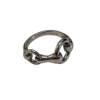 HERMES<br>18K金 馬銜扣戒指