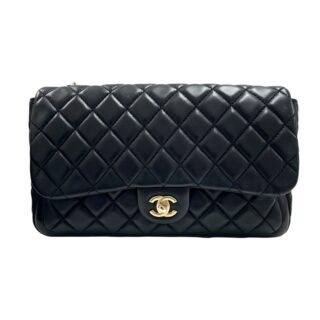 CHANEL<br>BLACK MATELASSE BAG