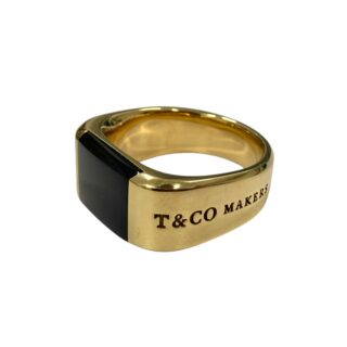 TIFFANY&CO.<br>1837MAKERS黑瑪瑙戒指