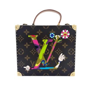 LOUIS VUITTON<br>PRE-OWEDX村上隆迷你手提箱