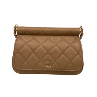 CHANEL<br>藕粉色鍊包