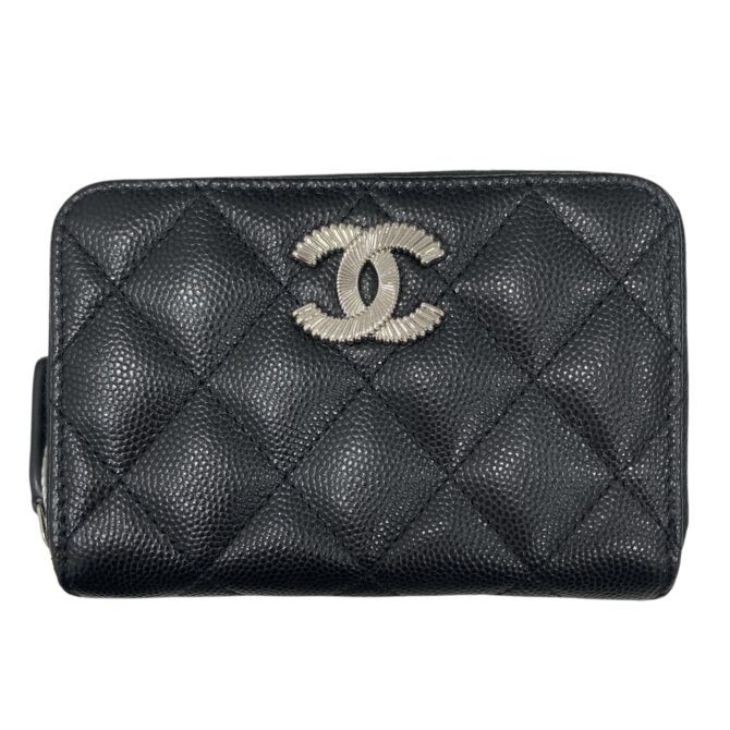 CHANEL<br>荔枝紋牛皮 零錢包