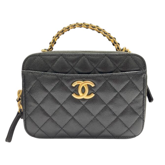 CHANEL<br>2WAY 手提肩背荔枝牛皮方盒包